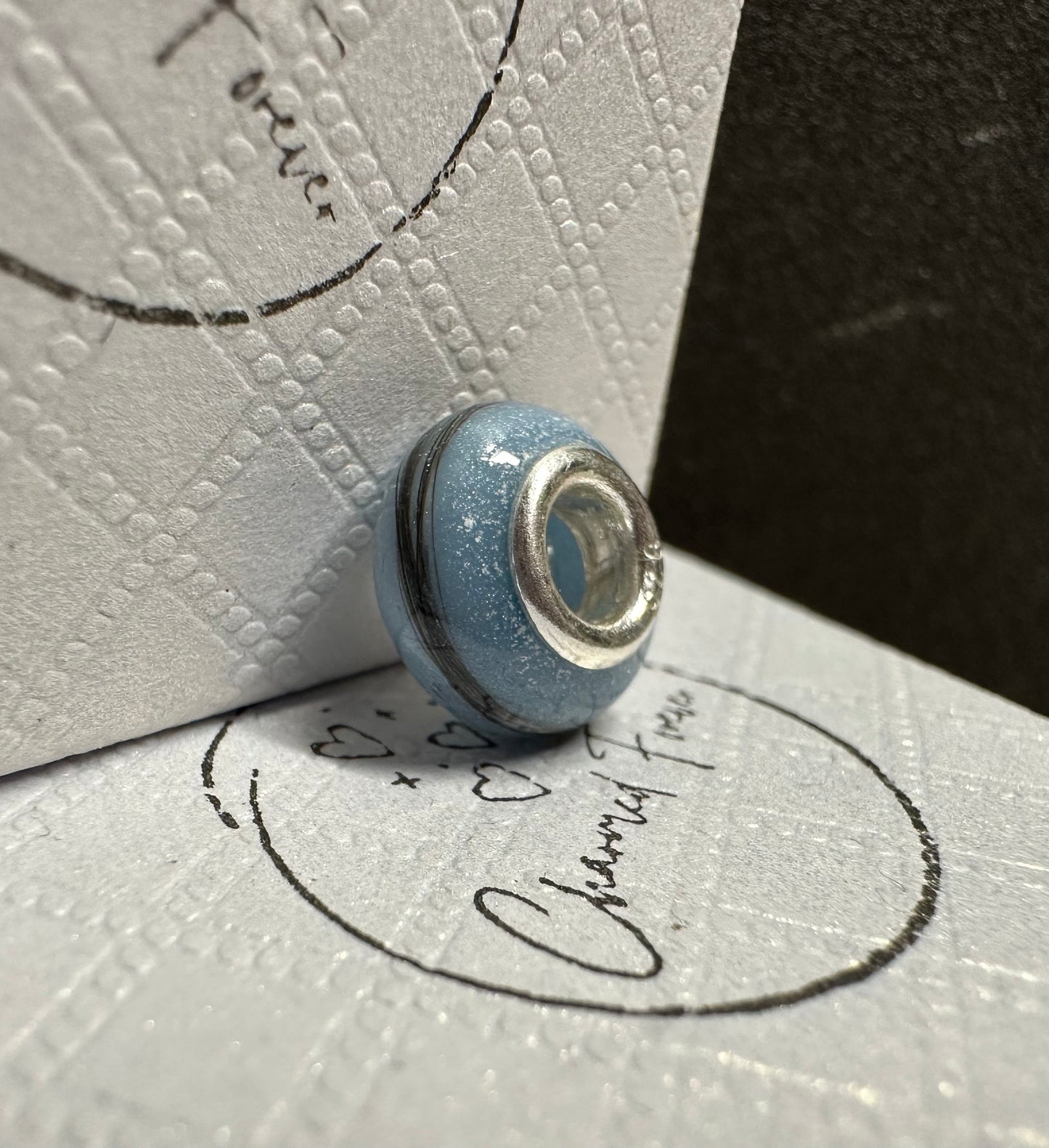 Sterling Silver 925 memorial Hair Charm Bead