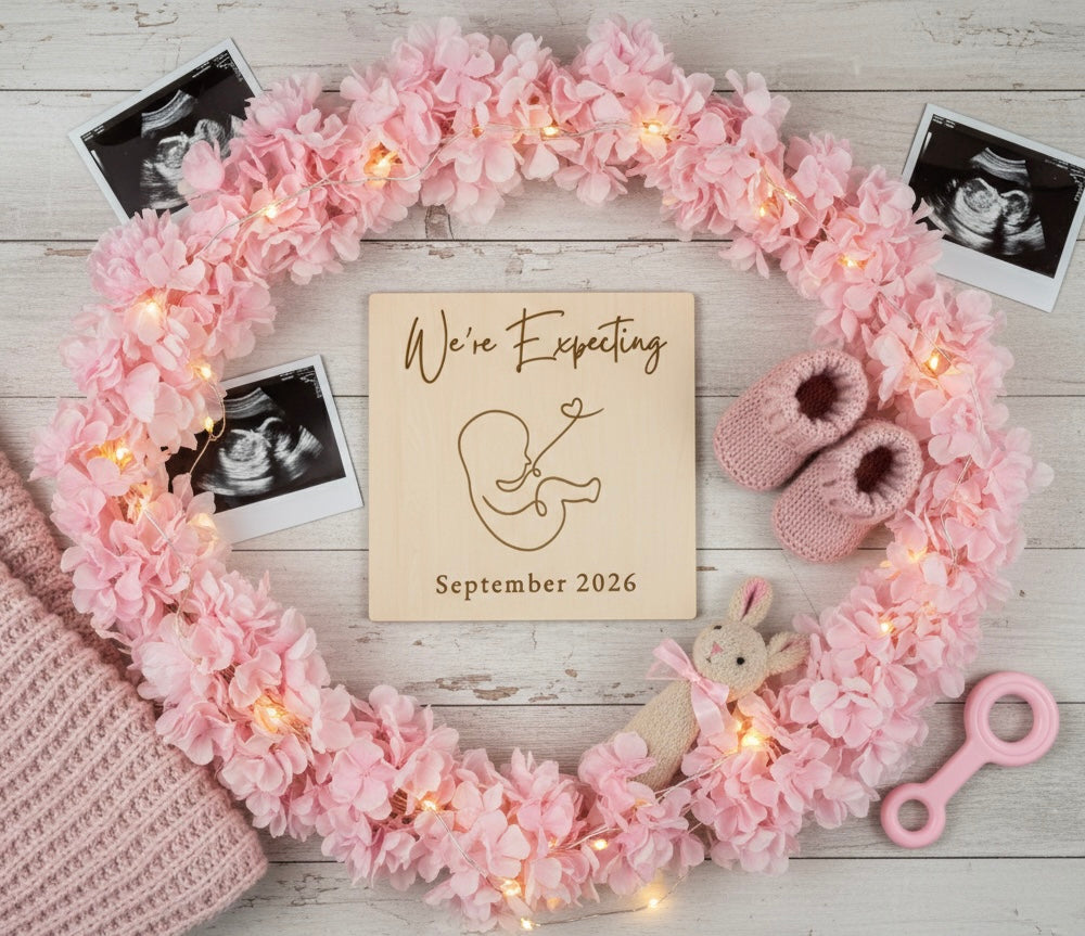 Personalised Baby Announcement Plaque