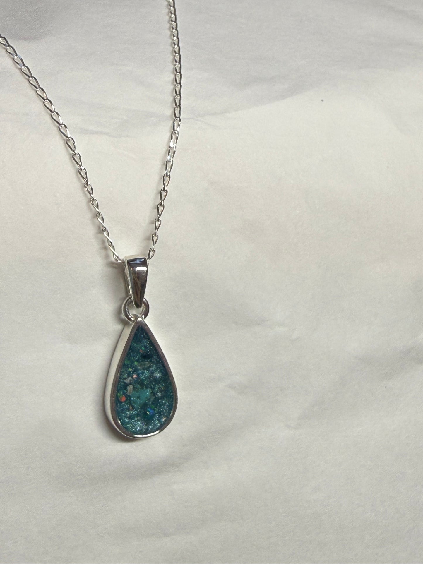 Sterling Silver Pear Necklace