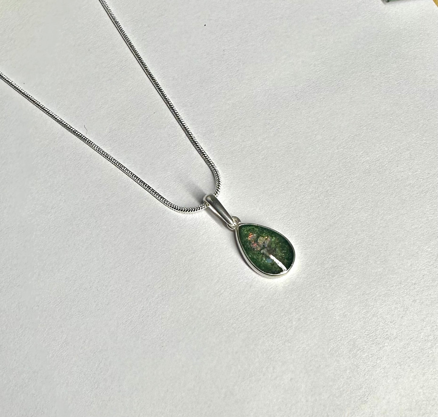 Sterling Silver Pear Necklace