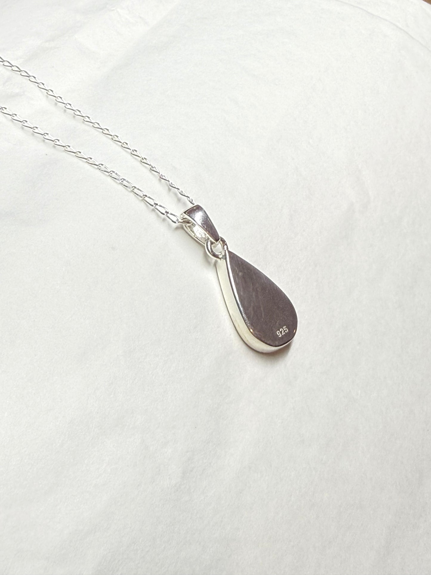 Sterling Silver Pear Necklace