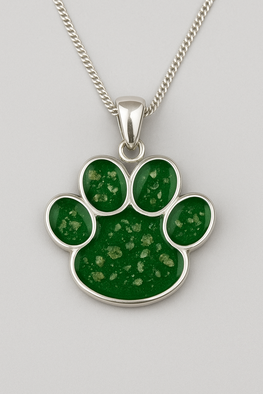 Sterling Silver Paw Necklace