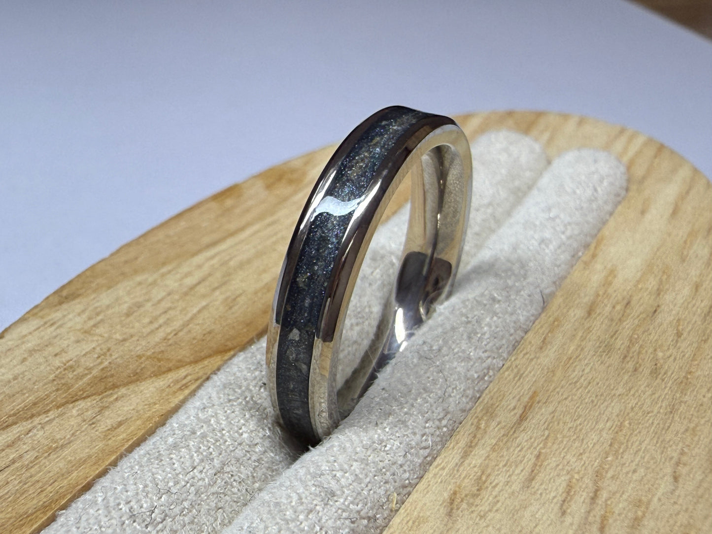 4mm Cremation Inlay Tungsten Carbide Ring