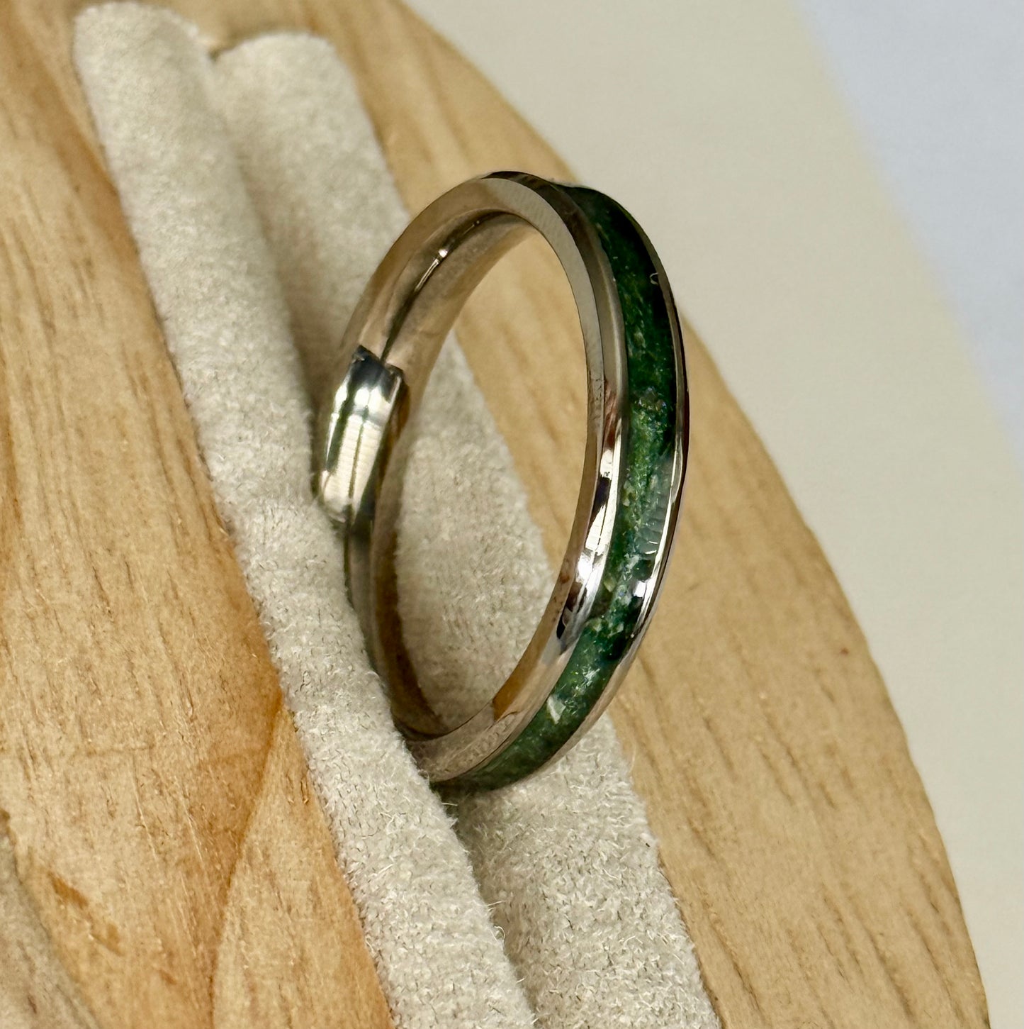 4mm Cremation Inlay Tungsten Carbide Ring