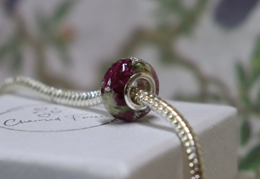 Preserved Flower Charm bead
